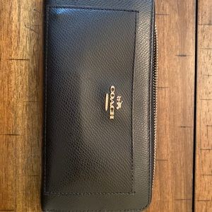 Black authentic coach wallet